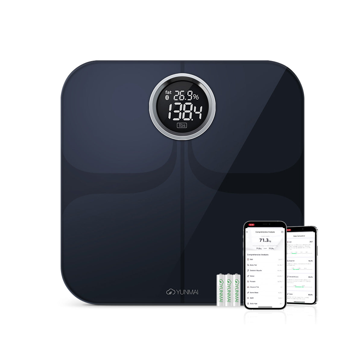 Smart fitness scale. Blue tooth, scan qr code and it will take you str