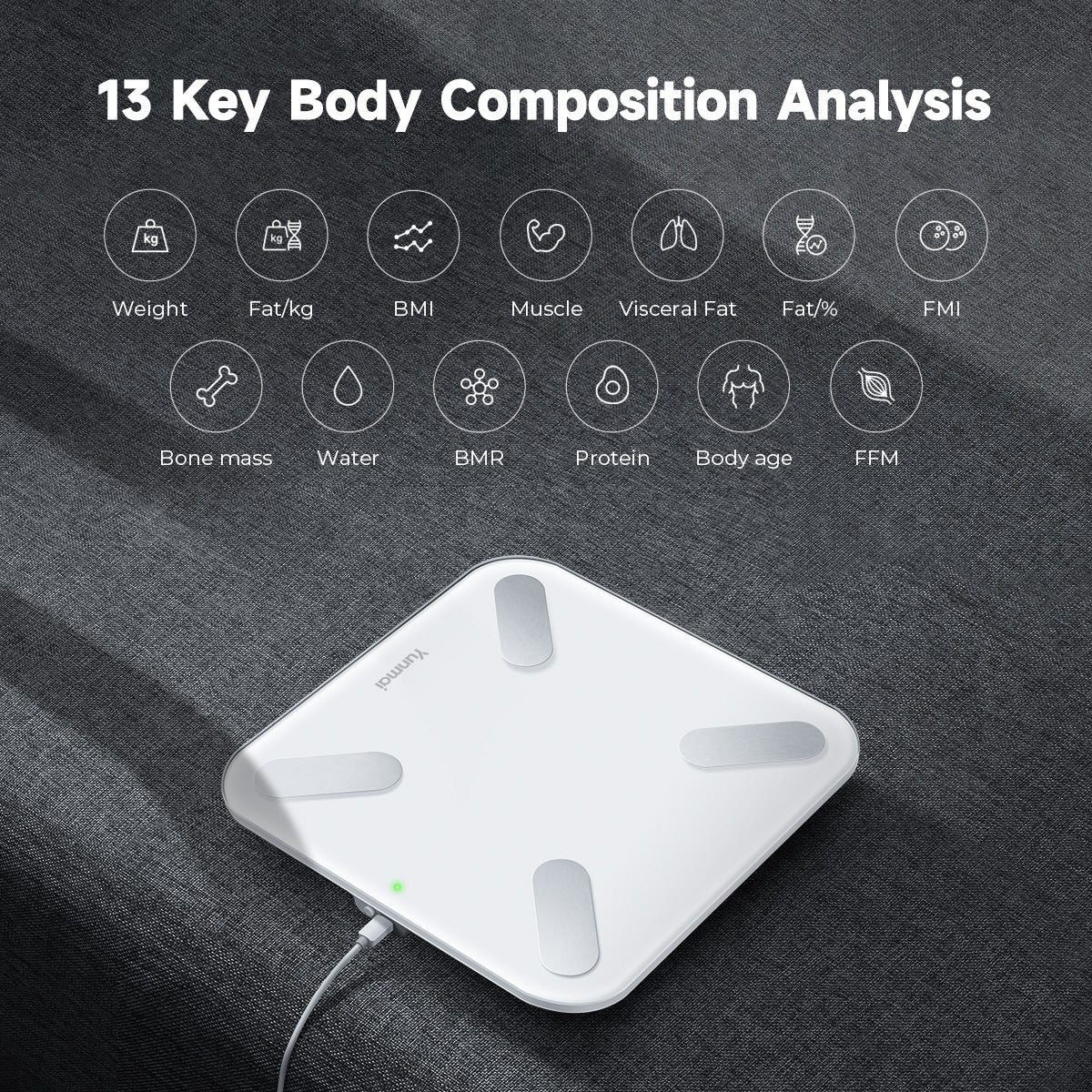 Yunmai M1806 Pro Body Fat Smart Scale Body Composition Monitor